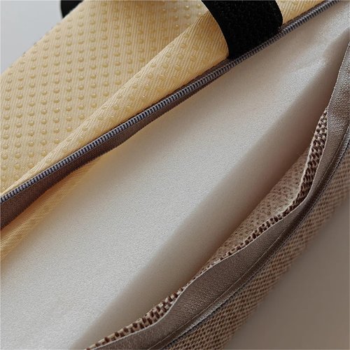 Office Chair Armrest Pads 2 Pc Cotton Linen Foam Elbow Pillow Chair Armrest Pads Support Arm Rest for Office Chair Elbow Relief(Beige)