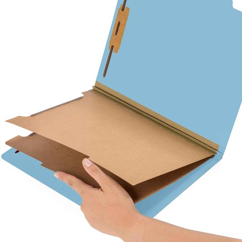 Blue Summit Supplies 30 Letter Size Light Blue Classification Folders, 2 Dividers, 2 Inch Tyvek Expansions, Durable 2, Letter Size, Light Blue Color, 30 Pack
