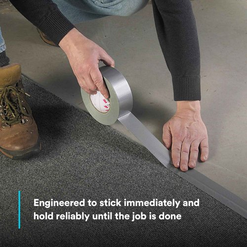 3M Extra Heavy Duty Duct Tape 6969, Silver, 48 mm x 54.8 m, 10.7 mil, 1 Roll