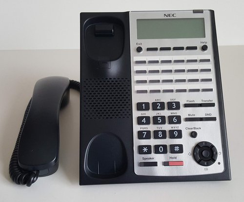 NEC IP4WW-24TXH-B-Tel - Telephone Digital 24-Button Backlit Dialpad Telephone (Black) Model Number IP4WW-24TXH-B-TEL(BK) - 1100063