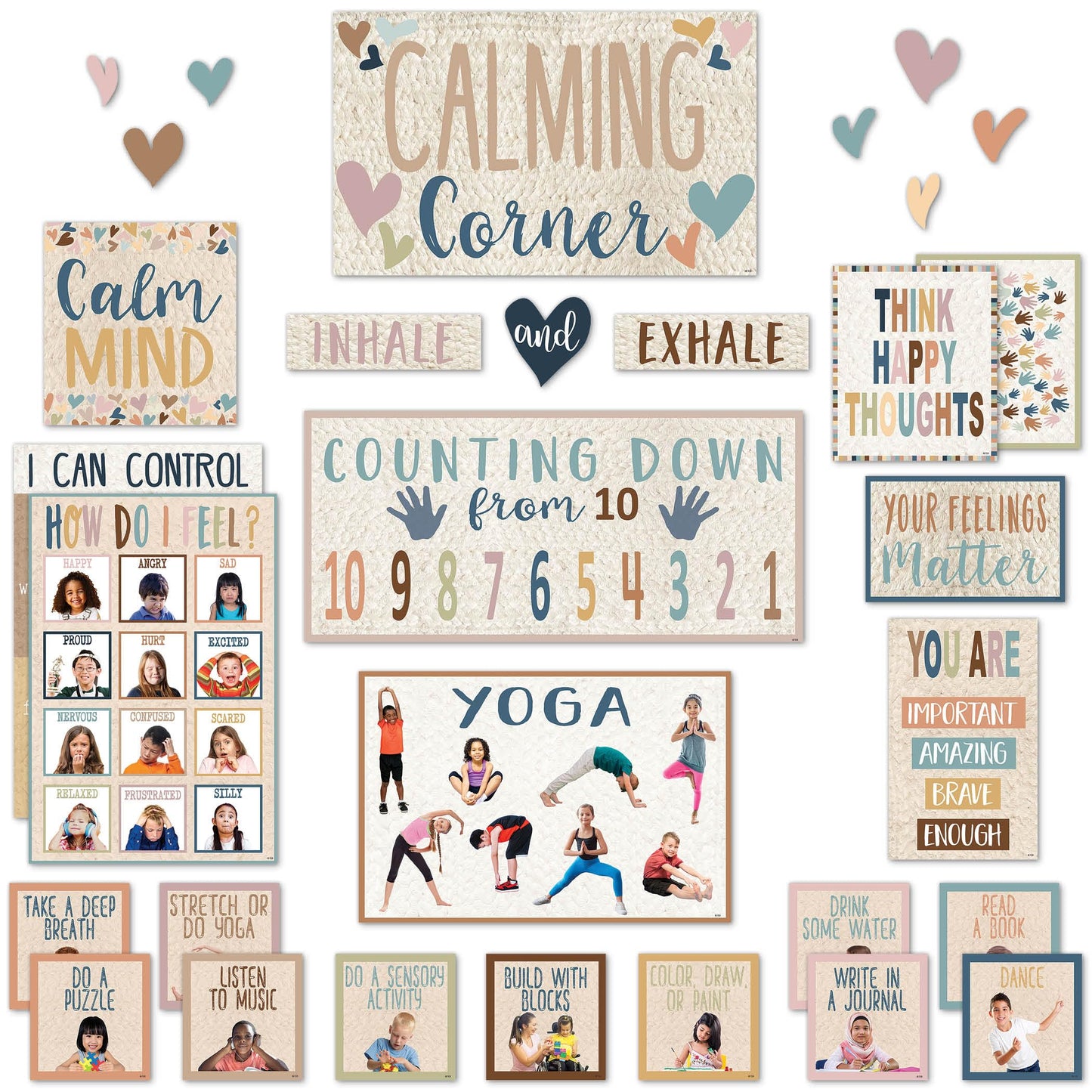 Teacher Created Resources Everyone is Welcome Calming Corner Bulletin Board (TCR7118)