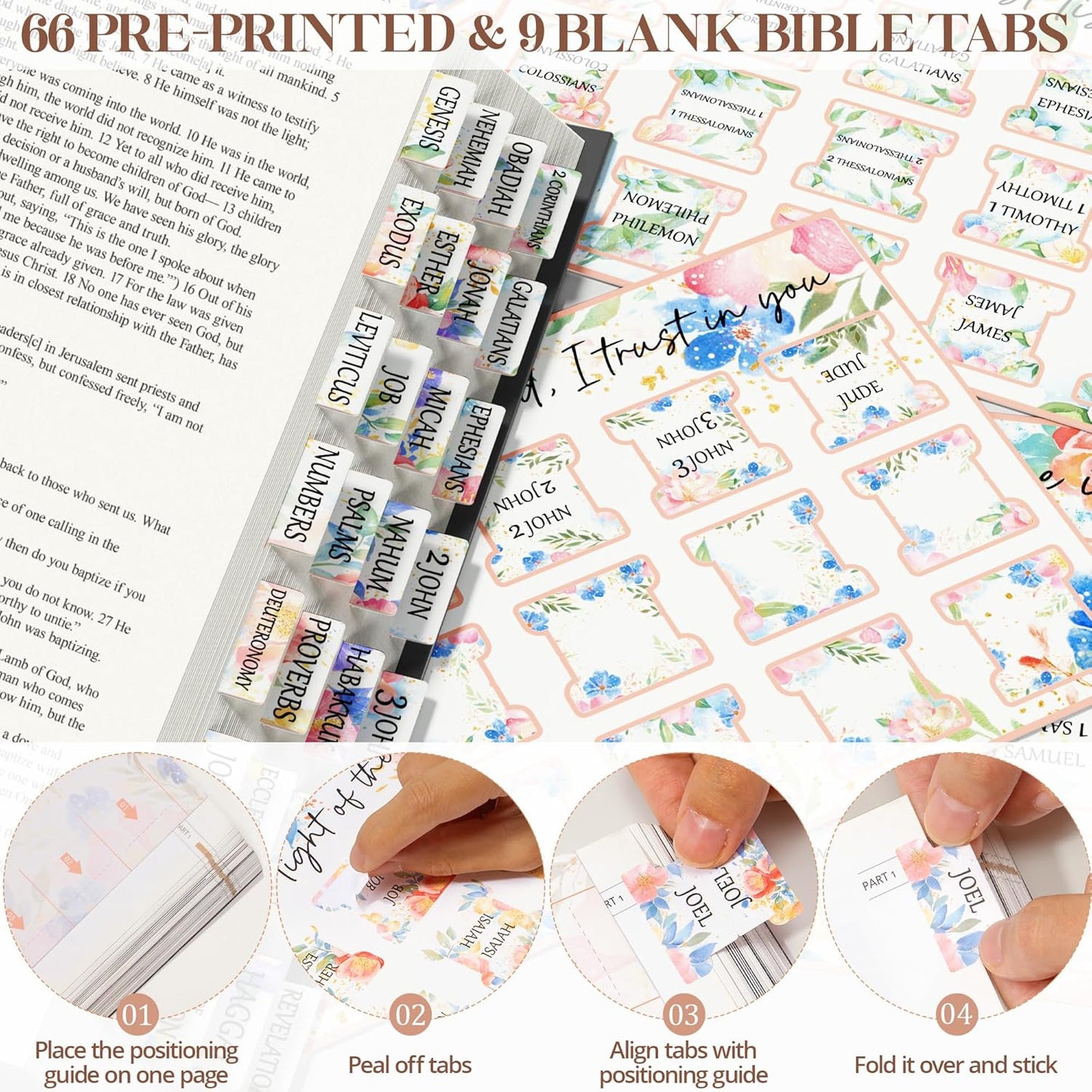 Skiennix Bible Cover Case for Women - Large Bible Bag with Shoulder Strap & Journaling Kit | Pastel Highlighters & 75 Tabs
