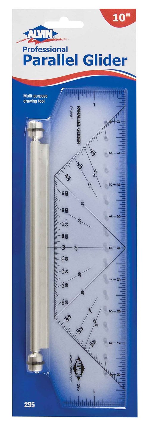 Alvin, Professional Parallel Gilders, Premium Rolling Ruler, Drafting and Architecture Tool for Students, Hobbyists, and Professionals - 10 Inches