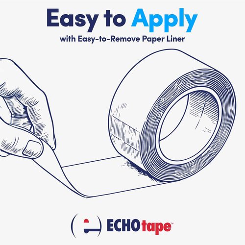 ECHOtape FS-G7736 | All Weather Lamtec WMP-50 Facing Tape | Metal Building Insulation Tape | White Seam and Repair Tape | Cold Weather Acrylic Adhesive | Contractor Tape | 2.83 in x 50 yds