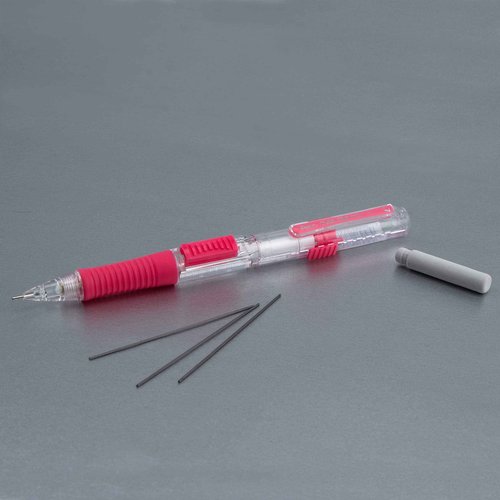 Pentel Quick Click Mechanical Pencil, (0.7mm) Med Line, Canister, Assorted Colors (A/D/N/P/S/V), 36-PK (PD217PC36M)