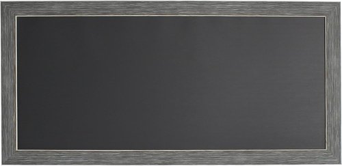 DesignOvation Wyeth Magnetic Chalkboard - Framed, 13" x 26", Stylish Gray Finish