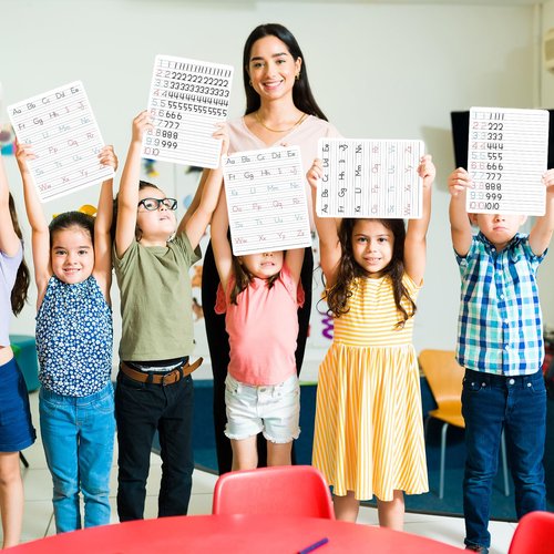 24pcs Dry Erase Board with Lines Handwriting Practice for Kids Letter Alphabet Tracing Thickened Whiteboard Classroom Must Haves Double Sided Teacher Learning Tool Portable Drawing Learning 12" x 9"