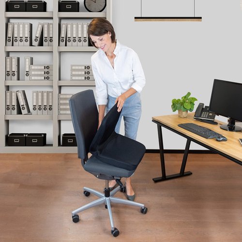 bonmedico seat Cushion - Orthopedically Shaped Ergonomic seat Cushion for Office Chair, Wheelchair - Chair Cushion with backrest for Dining Table and Garden Chairs - Booster seat for car﻿