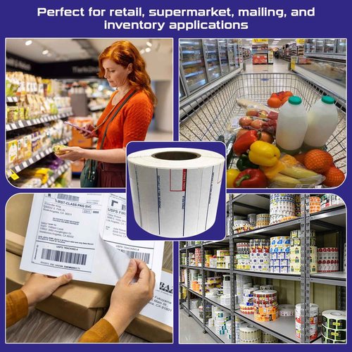 CEPRICO - CĀS 8010 Scale Labels | 12 Rolls for CĀS Scales | CĀS lst-8010 Printing Scale Label | Quality for CĀS Digital Scale | UPC | CĀS lp 1000 | 58 x 40 mm | 700 Labels for Scales | Try It