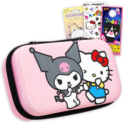 SANRIO Hello Kitty and Friends Pencil Box Set School Supplies Bundle with Kuromi Pencil Case, Stickers, More | Stationery Set for Girls, Toddlers