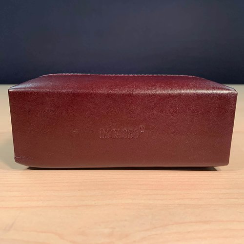 Dacasso Burgundy Leather Letter Holder