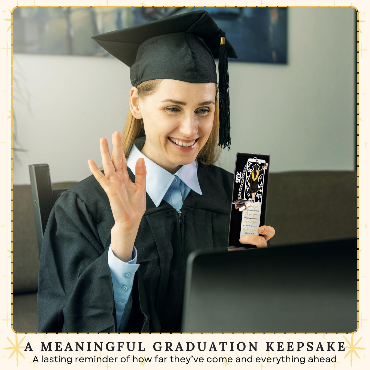 TEEBIM Graduation Gifts - 2026 High School, College Graduation Gifts for Women Her - Gift Ideas for Graduates - Class of 2026 Congrats Grad Inspirational Bookmark with Box