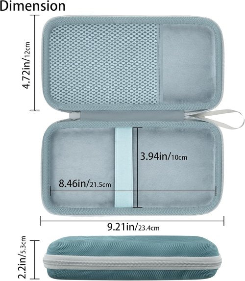 co2CREA Carrying Case - Fractal Frost Design for Texas Instruments TI-84 Plus CE & Graphing Calculators