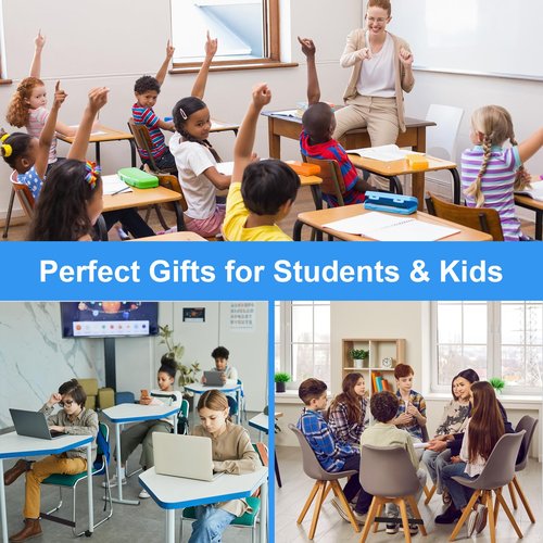 15 Pack Chair Bands for Kids with Fidgety Feet ADHD Tools, ROOKEA Fidget Chair Band for Sensory Improve Focus & Reduce Restlessness, Classroom Home Must Haves for ADHD ADD Autism, Alternative Seating