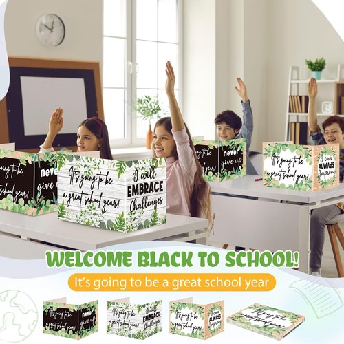 AmazingSpark 24 Pcs Privacy Folders for Students Desk Dividers Testing Dividers for Classroom Standard Privacy Cardboard Board First Day of School Gift Back to School Supplies for Reduces Distraction