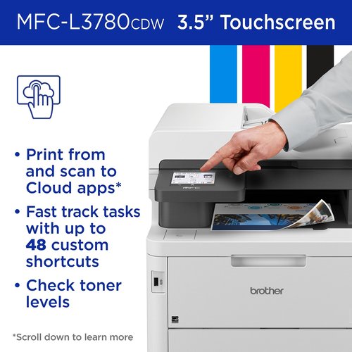 Brother HL-L3300CDW Wireless Digital Color Multi-Function Printer with Laser Quality Output, Copy & Scan, Duplex, Mobile | Includes 2 Month Refresh Subscription Trial ¹, Works with Alexa