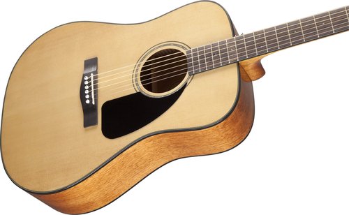 Fender CD-60 Dreadnought Acoustic Guitar - Natural Bundle with Gig Bag, Tuner, Strap, Strings, Picks, Instructional Book, and Austin Bazaar Instructional DVD