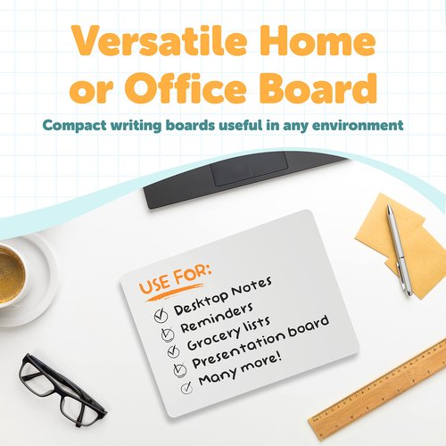 Dry Erase Lapboards - Pack of 48 Whiteboard Set - 9x12 - Student Single Sided - Improve Children's Classroom Learning with Reusable, Durable, Portable White Boards