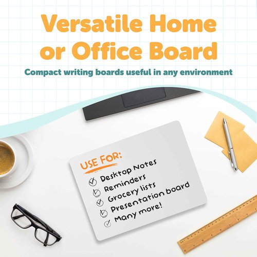 Dry Erase Lapboards - Pack of 25 Whiteboard Set - 9x12 - Student Single Sided - Improve Children's Classroom Learning with Reusable, Durable, Portable White Boards