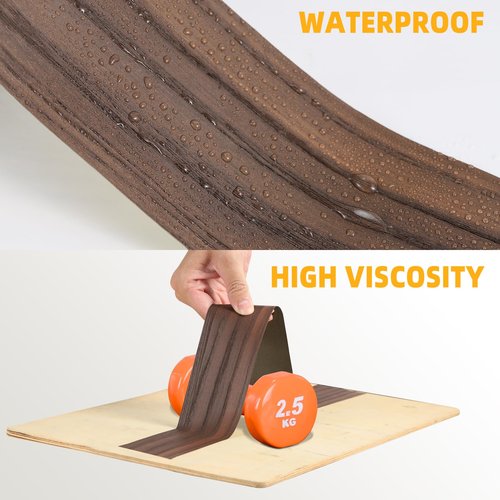GSCIT Club Wood Grain Repair Tape, 24 inch X 25ft Self Adhesive Red Oak Grain Repair Patch for Tables, Chairs, Baseboards, Doors, Windows, Floors, Handicraft DIY.