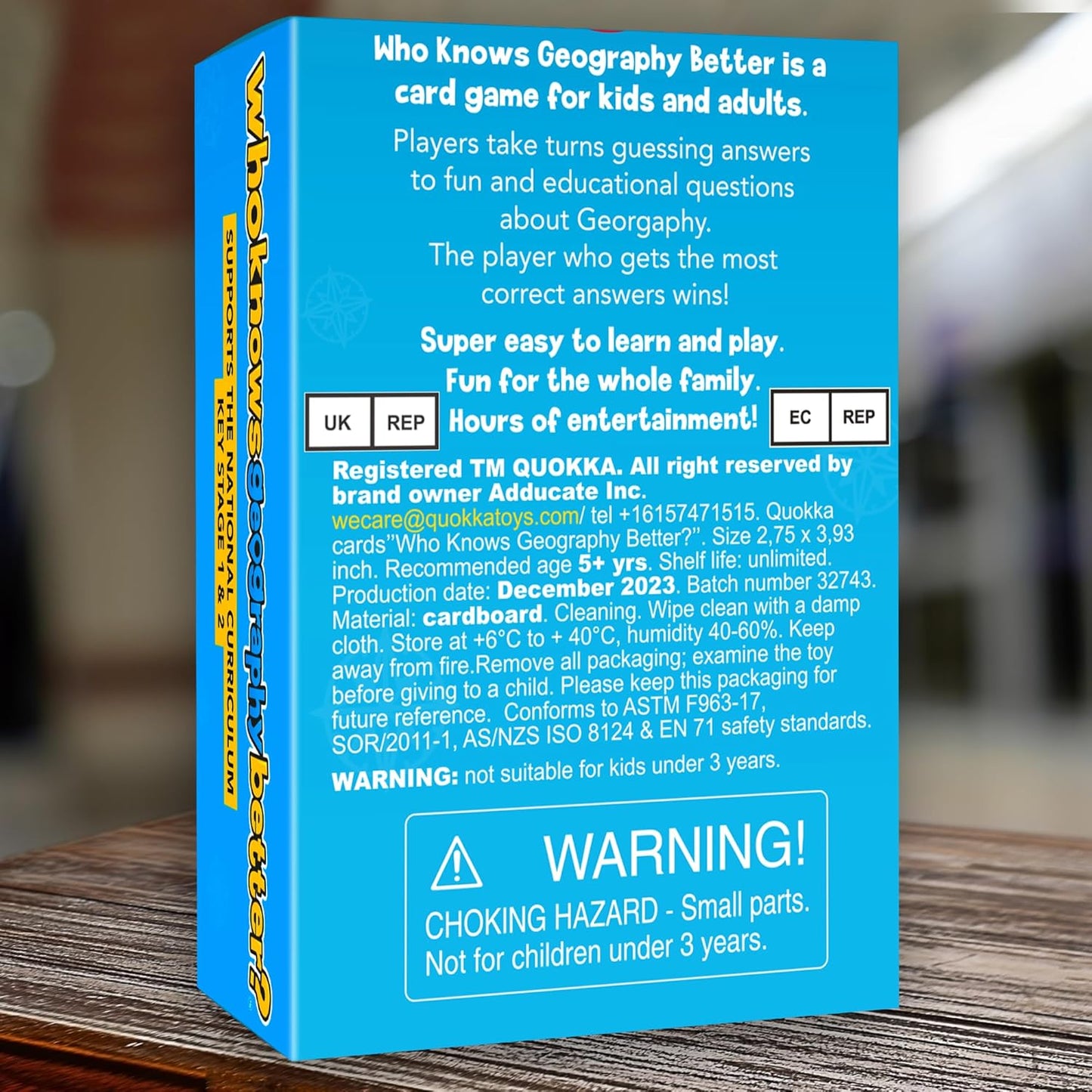 Board Games for Kids 8-12 | Fun Geography Trivia Card Game for Family Game Night – 500+ Questions