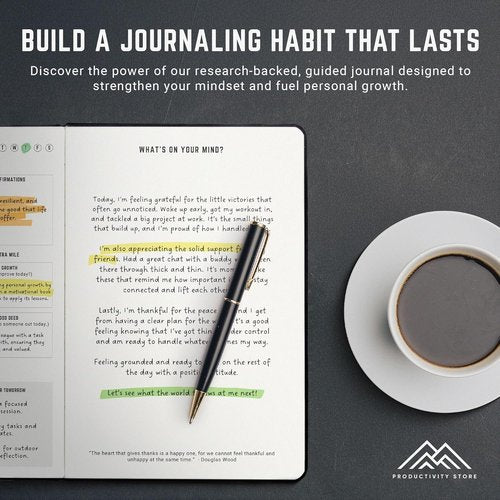 Better Man Journal | Gratitude & Reflection Journal for Mindfulness - 5-Minute Guided Self-Care Journal