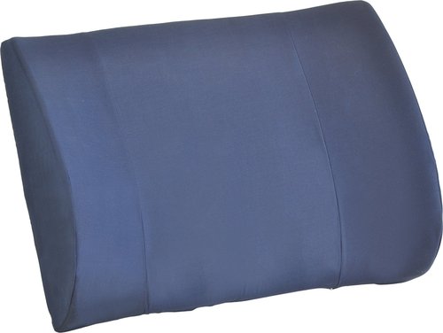 NOVA Medical Products Extra-Wide Lumbar Back Cushion, 17.5" Wide Back Cushion for Office Chair, Car Seat or Chair, Color Blue