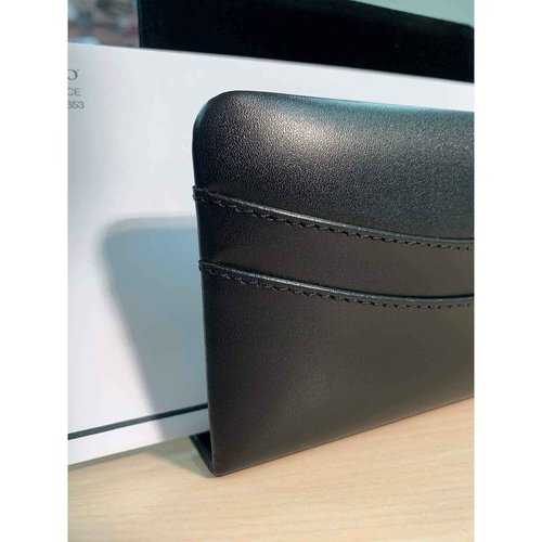 Dacasso Classic Black Leather Letter Holder