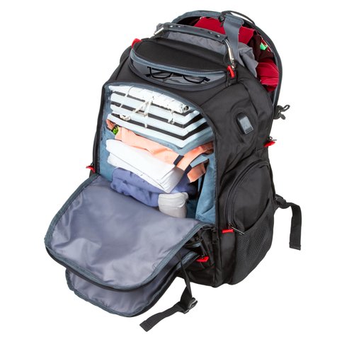 OPACK Extra Large Backpack,TSA Friendly Durable Travel Backpack with USB Charging Port/Headphones Hole, Anti theft&Secure, Water-Resistant Big Business College bag Fits 17" Laptop