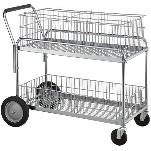 Global Industrial Standard Mail/Office File Cart, 200 Lb. Capacity