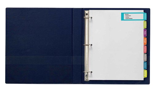 Avery Big Tab Printable Large White Label Dividers with Easy Peel, 8 Tabs, 20 Sets (14441)