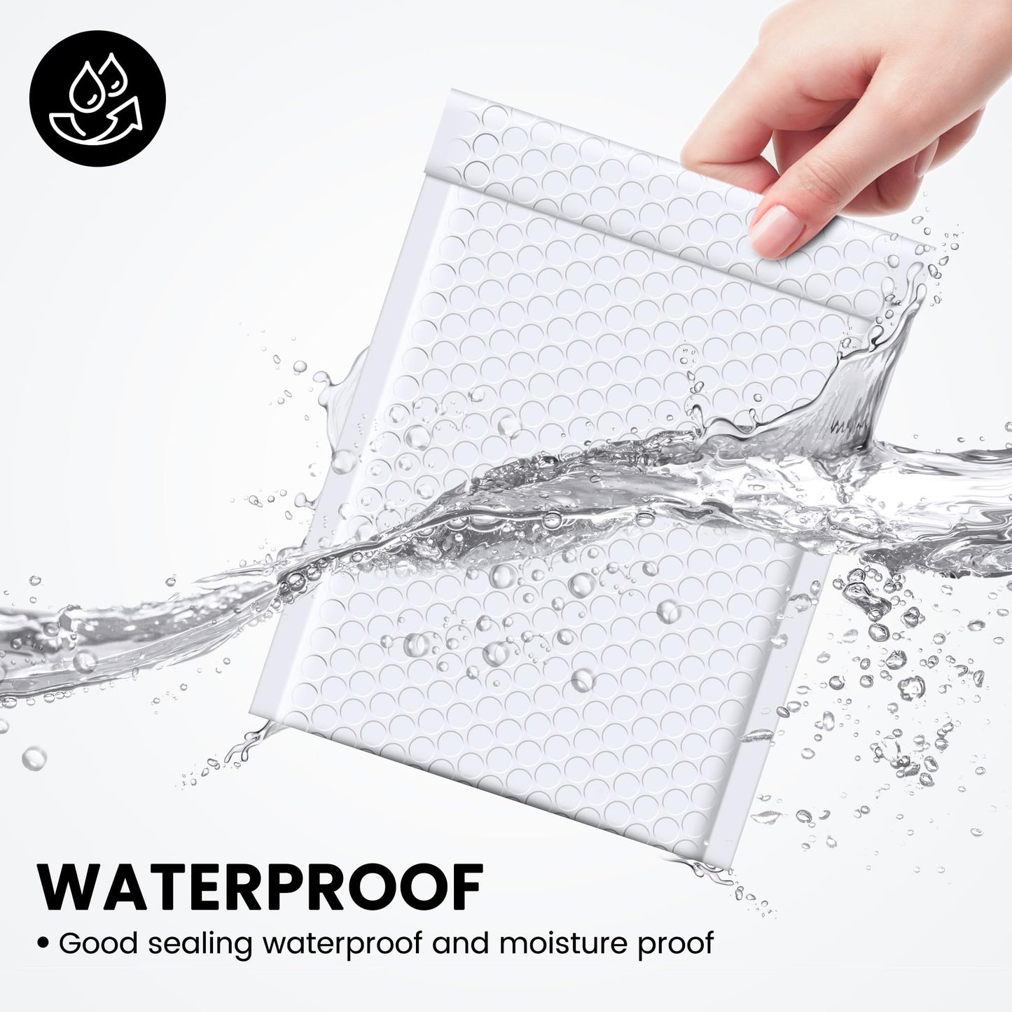 Fuxury Bubble Mailers 6x10 Inch White 50 Pack Padded Envelopes Usable Size 6x9" Thick Mailing Envelopes Bubble Opaque Padded Mailers Shipping Bags for Mailing Jewelry Makeup Small Business#0