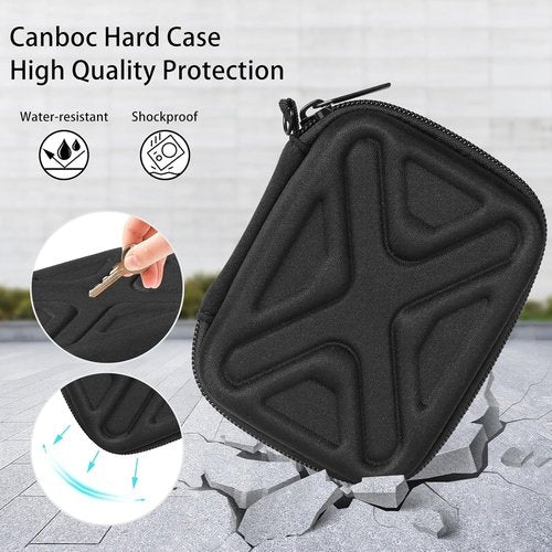AbergBest Digital Camera Case - Travel Protective Carrying Case for 21MP Cameras | Black