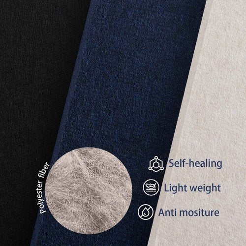 Thickened Bulletin Board - 47 x 35 Inches, Decorative Felt Board Pin Board for Wall - 4' x 3' Foldable Photo Display Board with Self-Adhesive Tape, Includes 20 Push Pins - Oatmeal