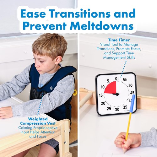 Harkla Classroom Sensory Kit for Kids - Ages 6 to 9 (Grade 1 to 3)