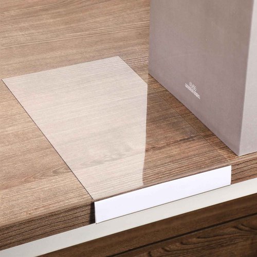 Containlol 60 Sets Moveable Shelf Label Display Holders with Label Inserts and Marker Clear Shelves Tag Plastic Shelf Markers for Back to School Classroom Office Book Shelves(6.5 x 5.1 x 0.8 Inch)