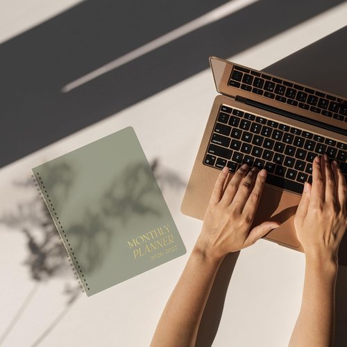 Beautiful Monthly Planner 2026-2027 | Organize Tasks & Boost Productivity - Runs January 2026 to December 2027