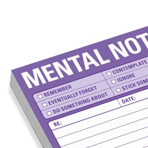 8-Pack Knock Knock Mental Note Sticky Notes, to Do List Notepads, 3 x 3-inches Each