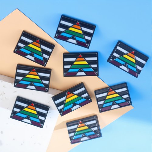 9PCS Straight Ally Pride Pins LGBTQ Supporter Rainbow Pin Ally Accessories Pride Decorations Gay Lesbian Trans Merch LGBTQ Pins