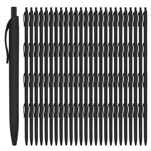 deegtran Pens Bulk, 400 Pack No Bleed Black Barrel Click Pens, Wholesale Retractable Ballpoint Pens, Pens Medium Point, Smooth Ink Pens, 1.0MM Black Ink
