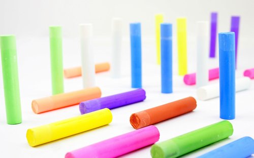 72 Pieces White dustless Chalk