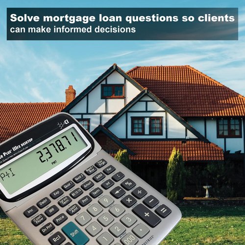 Calculated Industries 43430 Qualifier Plus IIIfx Desktop PRO Real Estate Mortgage Finance Calculator | Clearly-Labeled Keys | Buyer Pre-Qualifying | Payments, Amortizations, ARMs, Combos, FHA/VA, More