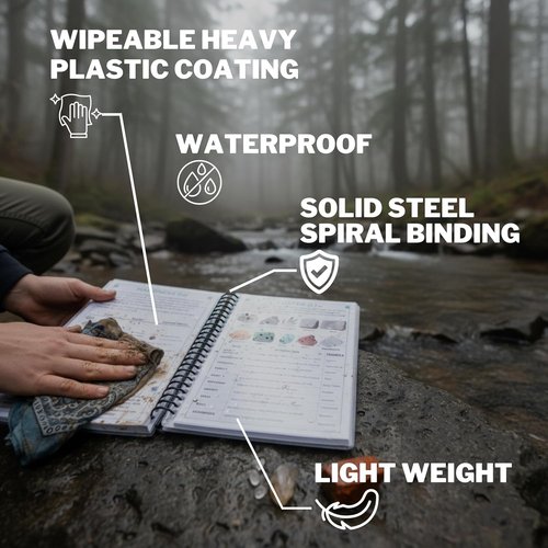 Rocks and Minerals of the United States Field Guide - Waterproof Coating | Discover Crystals, Gems & Geodes