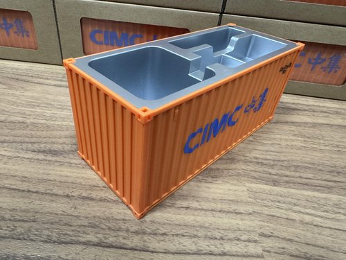 Yixoo Desk Organizer, Pen Pencil Holder, Business Name Cards Holder, Shipping Container Model Storage Box, Secret Storage Box with Multiple Compartments Office Supplies Multi-function (CIMC)