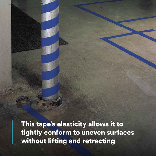 3M Vinyl Tape 471, Blue, 2 in x 36 yd, 5.2 mil