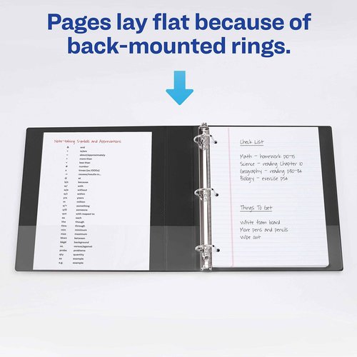 Avery Durable 3 Ring Binders, 1.5" Slant Rings, Case Pack of 12 Assorted Binders (11358)