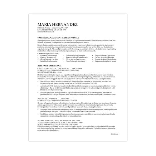 Southworth R14CF 100% Cotton Resume Paper White 24 lbs. Wove 8-1/2 x 11, 100/Box & 25% Cotton #10 Envelopes, 4.125" x 9.5", 24 lb/90 GSM, Wove Finish, White, 50 Count - Packaging May Vary (P554-10)