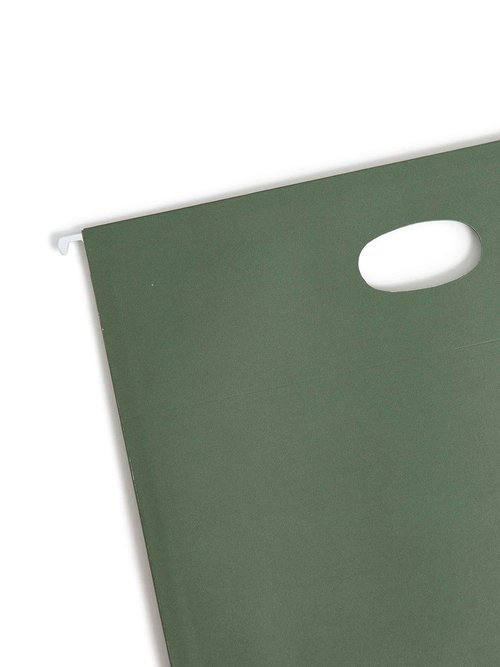 Smead Hanging Pocket with Full-Height Gusset, 3-1/2" Expansion, Letter Size, Standard Green, 10 per Box (64220), Pack of 1