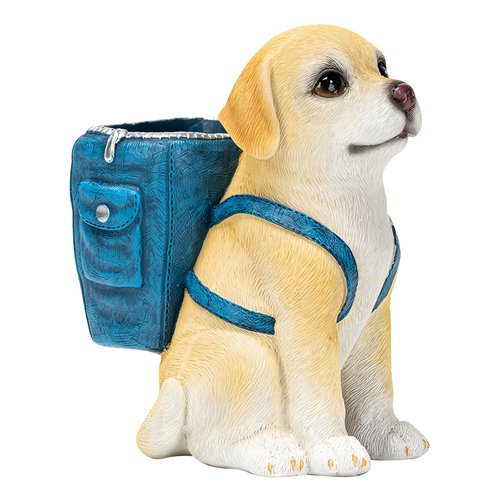 Cute Dog Pen Holder & Desk Organizer,Handmade Non-Toxic Resin Storage Compartment,Eco-Friendly Multifunctional Decor for Home Office/School,Gift for Dog Owners Pet Lovers (Labrador Retriever)