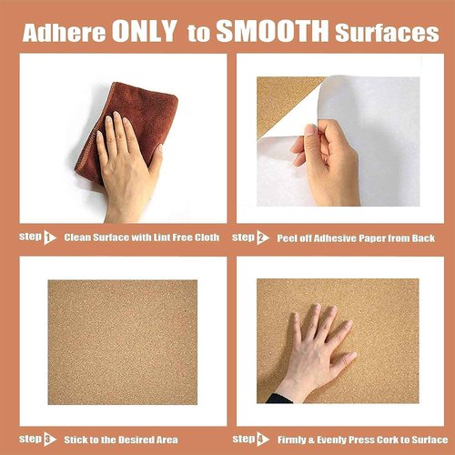SUNGIFT Cork Board 12"x12" - 1/2" Thick Square Bulletin Boards Cork Tiles with 150 Push Pins Mini Wall, 15 Pack Self-Adhesive Corkboards for Wall